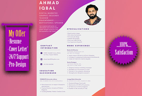 I will write a professional resume and cover letter using a perfect strategy