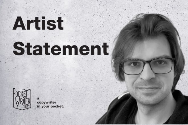 I will write your artist statement