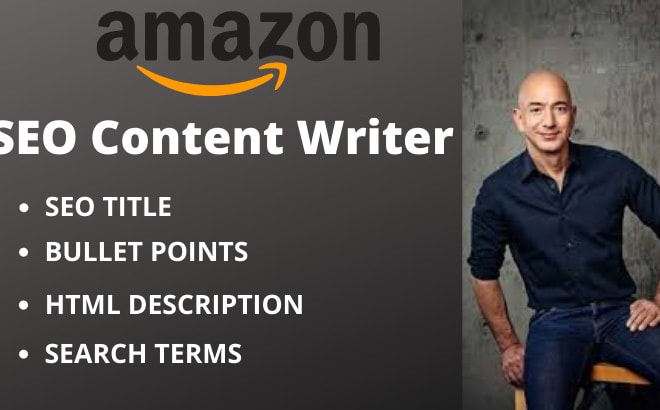 I will be your amazon SEO content writer