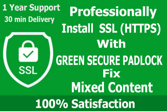 I will configure http to https install ssl certificate or ssl fix wordpress site