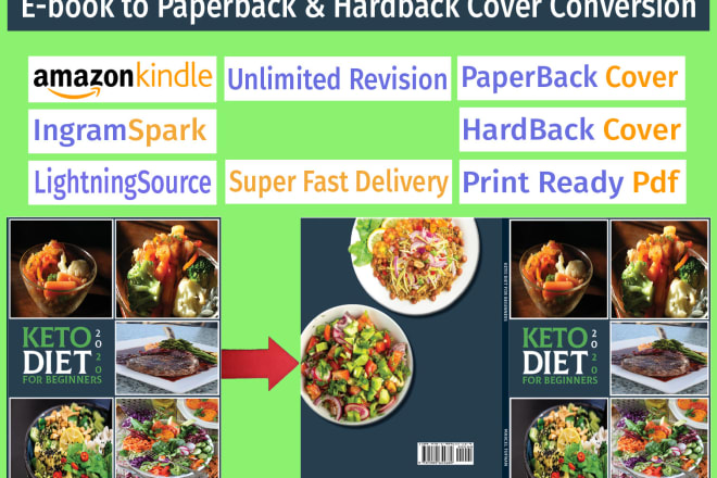 I will convert ebook cover to kdp ingramspark paperback and hardcover, 3d