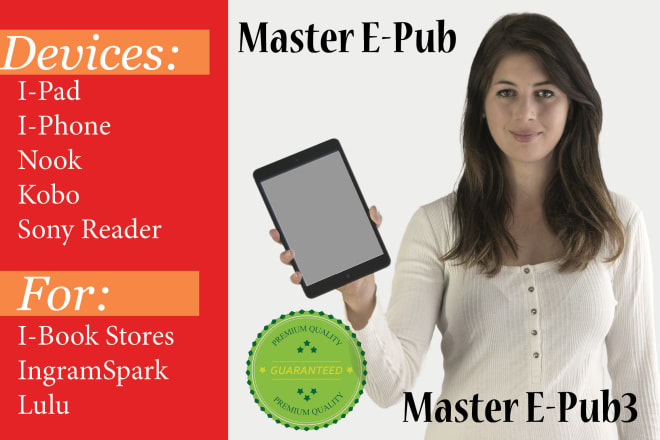 I will convert epub or print PDF for ingramspark