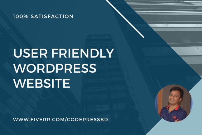 I will create a user friendly wordpress website