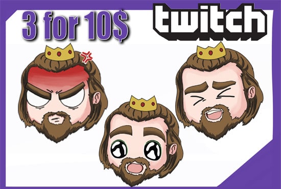 I will create amazing high quality twitch emotes for you