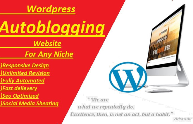 I will create amazon affiliate marketing autopilot autoblog website without an API key