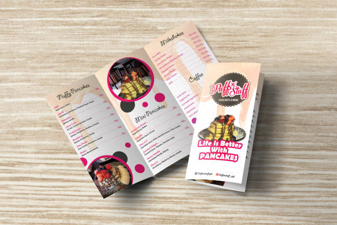I will create attractive restaurant menu design