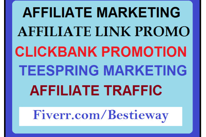 I will create clickbank promotion, affiliate marekting, affiiate link promo