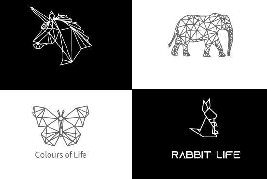 I will create modern,minimal geometric,animal,pet logo for business