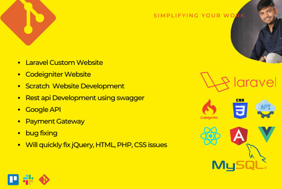 I will create php codeigniter laravel developer web application rest api bug fix