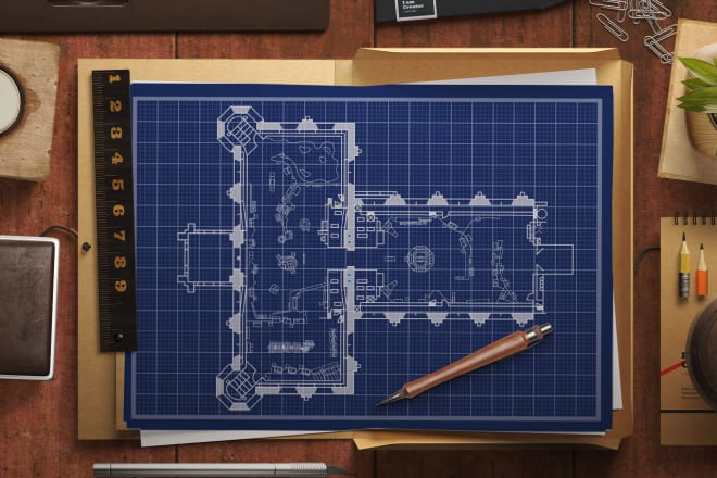 I will create professional blueprint artwork