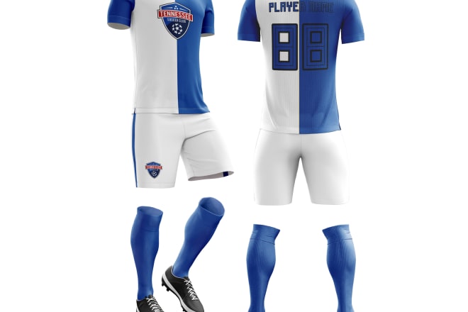 I will custom design 3d hoodie sportswear polo uniform mock up