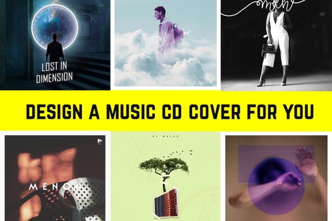 I will design a music cd cover for you