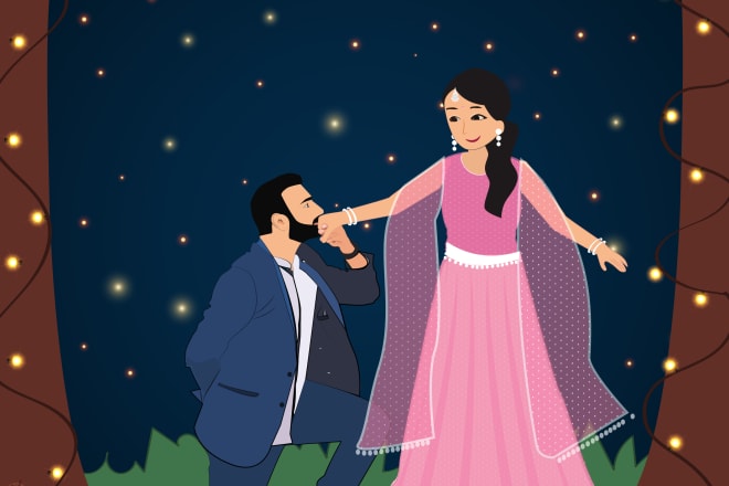 I will design a wedding invite for you