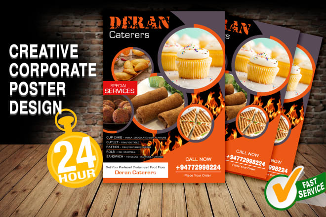 I will design creative corporate poster design