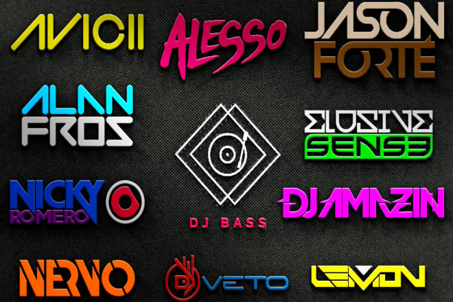 I will design custom band, music or dj logo
