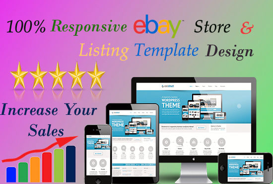 I will design custom ebay store and responsive listing template