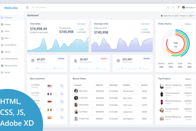 I will design dashboard ui and webapp ui and admin dashboard