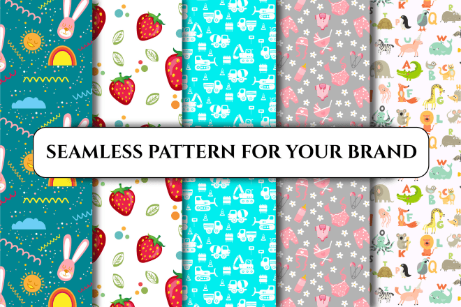 I will design exclusive seamless pattern for your business