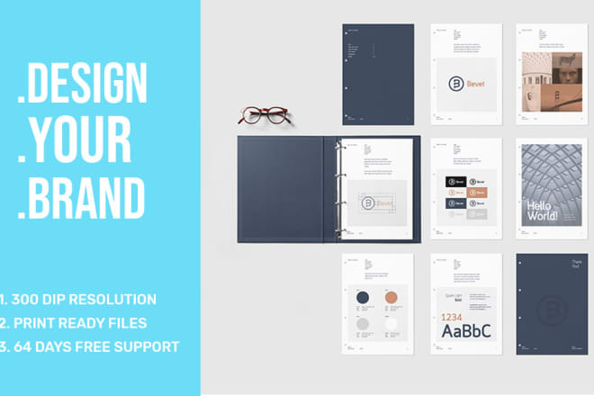 I will design full branding stationary identity, stationary design