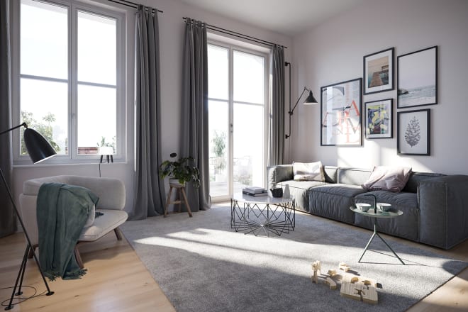 I will design interior, floorplan, make realistic 3d rendering