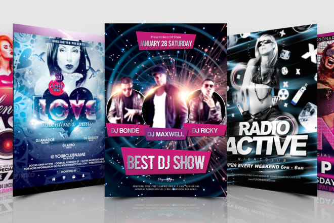 I will design marvelous music, concert, music album flyer for you