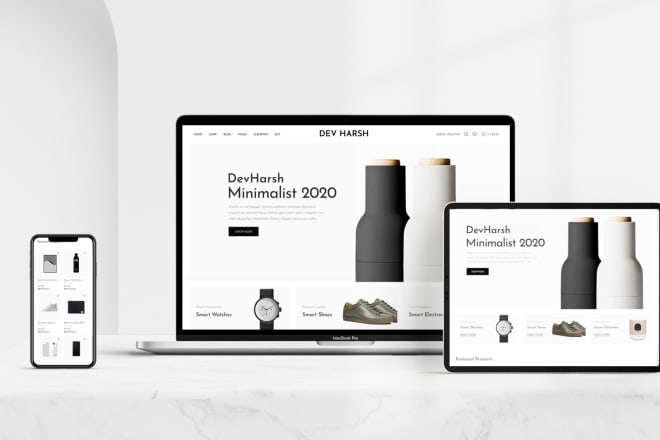 I will design premium ecommerce website using wordpress woocommerce
