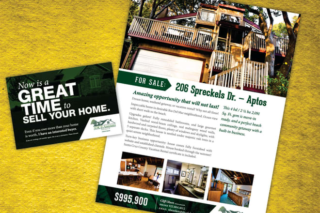 I will design real estate eddm postcard, direct mail design, flyer