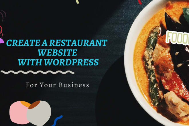 I will design restaurant wordpress website