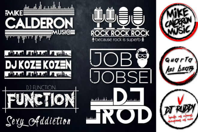I will design typography or music dj logo