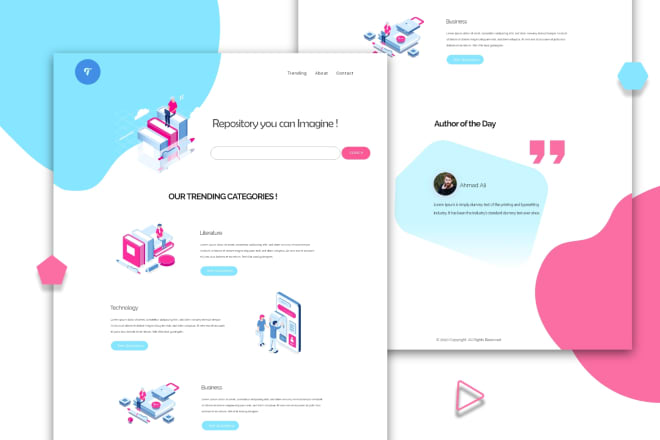 I will design UI UX for your website