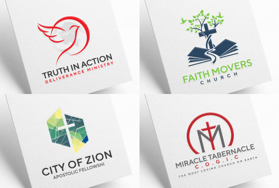 I will design unique minimalist church logo
