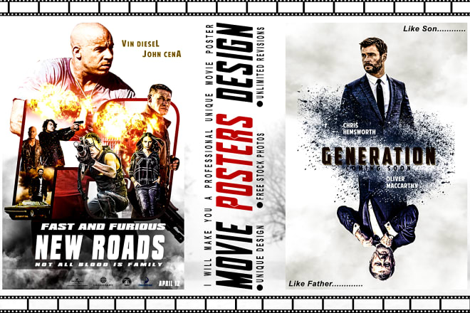 I will design unique,professional movie posters