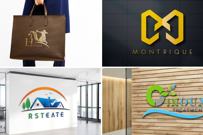 I will design up to 5 minimalist modern logo design concepts