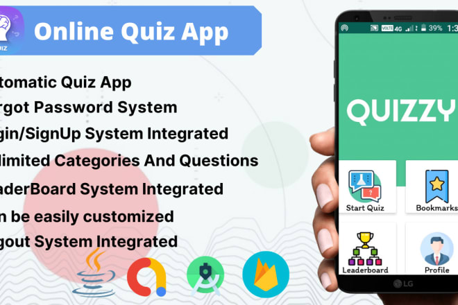 I will develop a online quiz app with unlimited questions for you