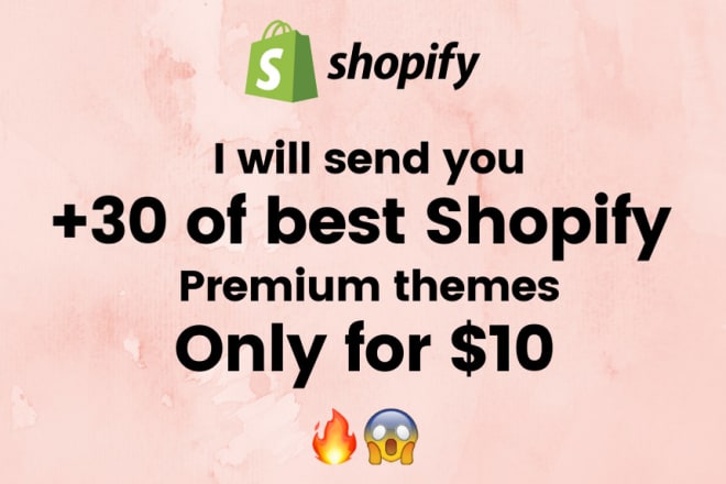 I will do 30 shopify premium theme for your shopify store