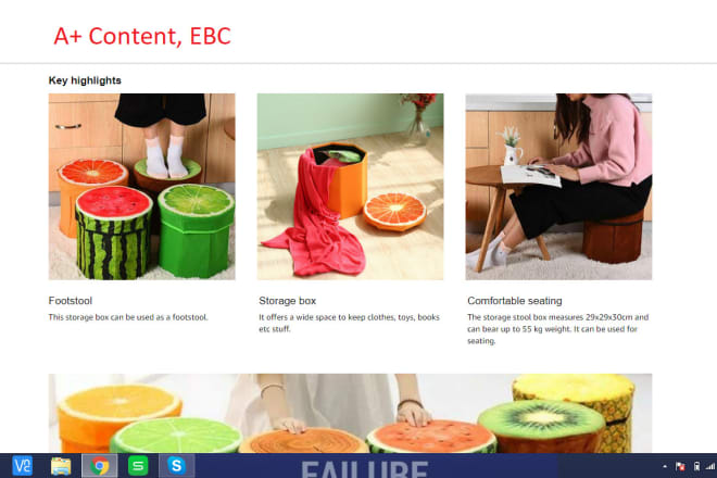 I will do a plus and ebc for your amazon listing