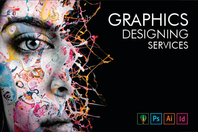 I will do any graphic design logo poster flyer in adobe photoshop indesign illustrator