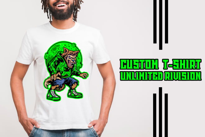 I will do cartoon t shirt, sportswear, streetwear and hoodie design