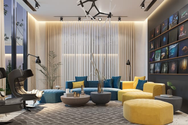 I will do interior design and exterior design with 3d photorealistic rendering