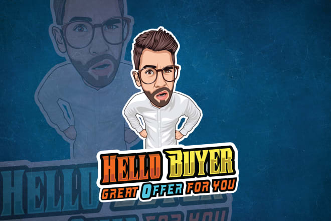I will do mascot cartoon logo from your photo