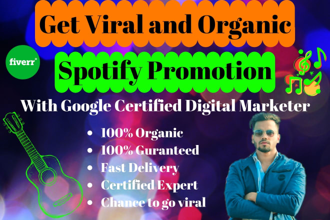 I will do organic spotify music promotion with google advertise