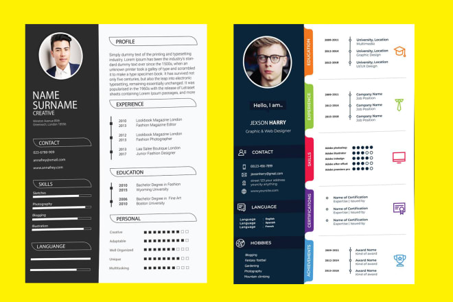 I will do professional corporate resume attractive cv