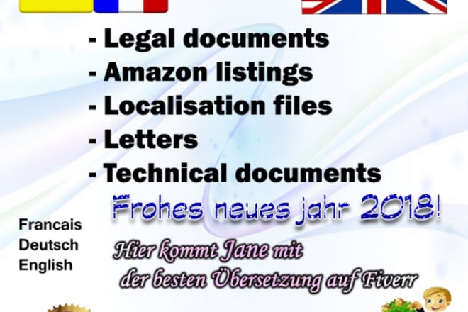 I will do professional translation german, french