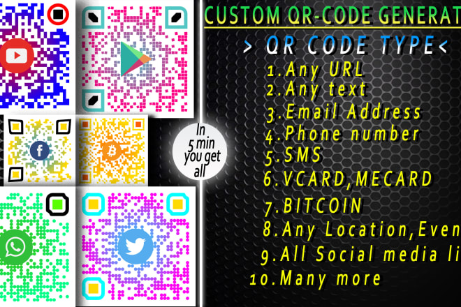 I will do qr code jobs,professional qr code generator with logo
