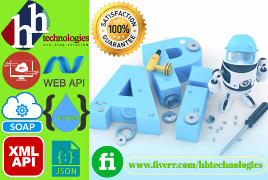 I will do rest, json, xml and any web api integration