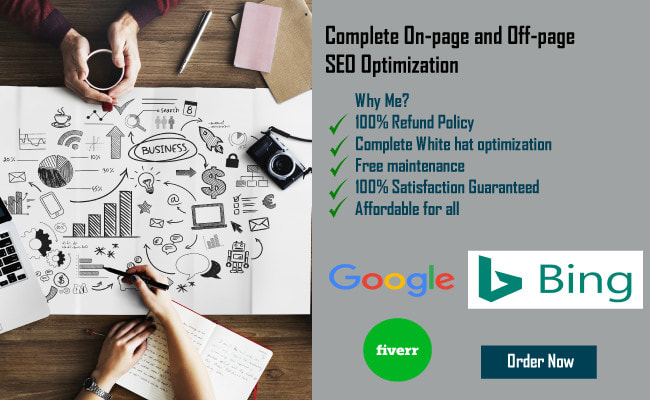 I will do SEO on page and off page optimization for your website