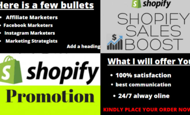 I will do shopify marketing,etsy listing,amazon promotion,shopify promotion,traffic