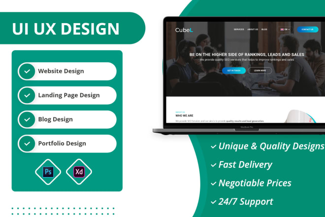 I will do ui ux design for your website