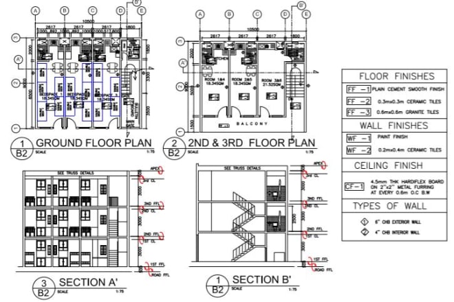 I will do your complete construction plans 1 storey