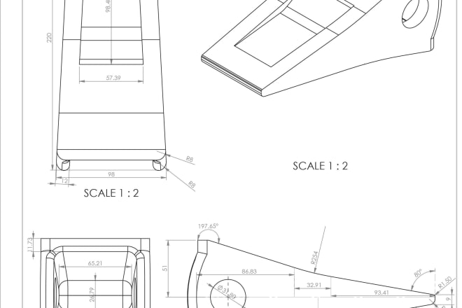 I will draw a 2d 3d engineering drawing in autocad